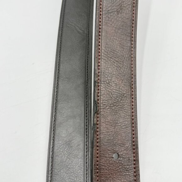 Levi's Reversible Black Brown Belt Synthetic Leather 1.5" W Size 34 READ - Picture 8 of 8